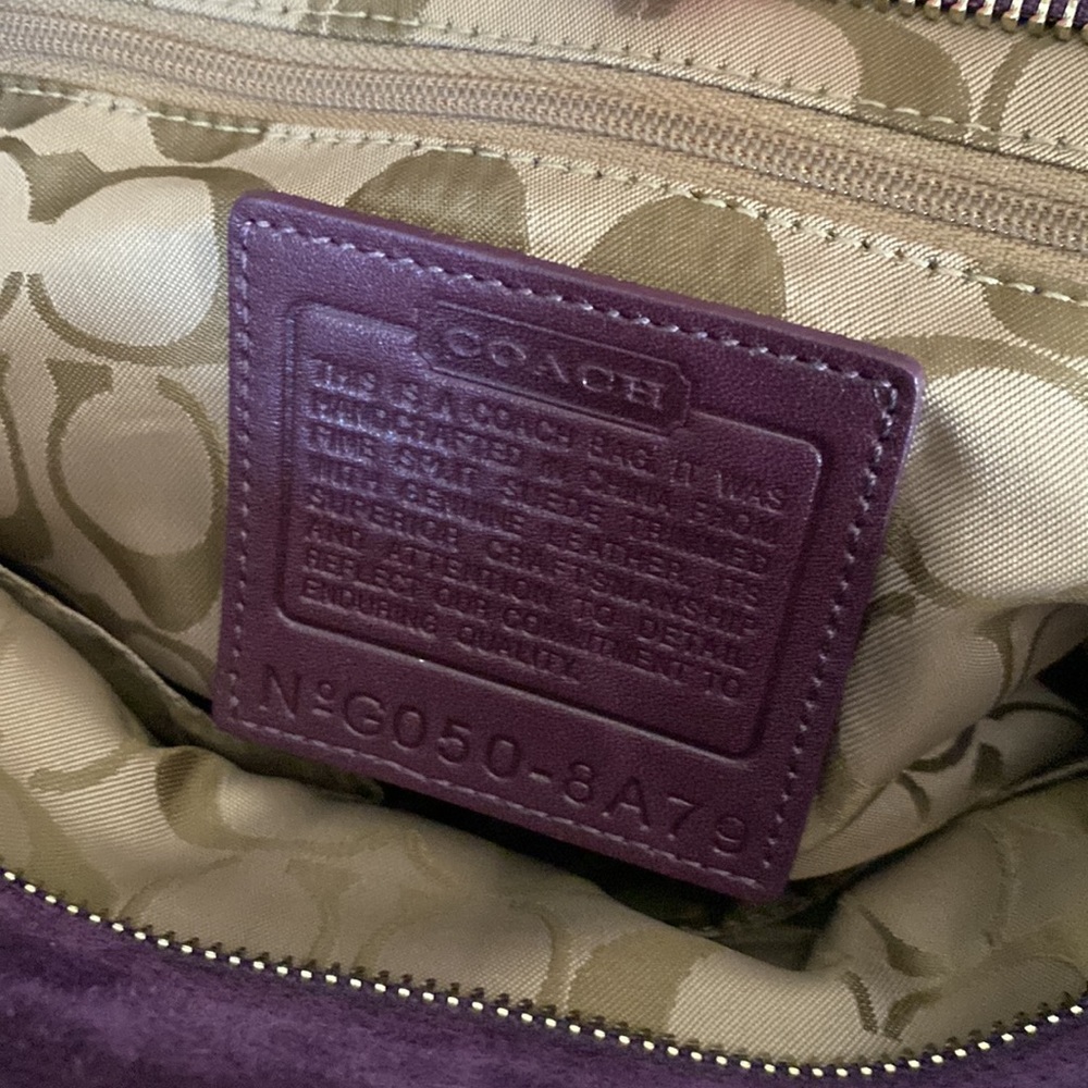 Excellent Vintage Coach Suede bag - Picture 4 of 15